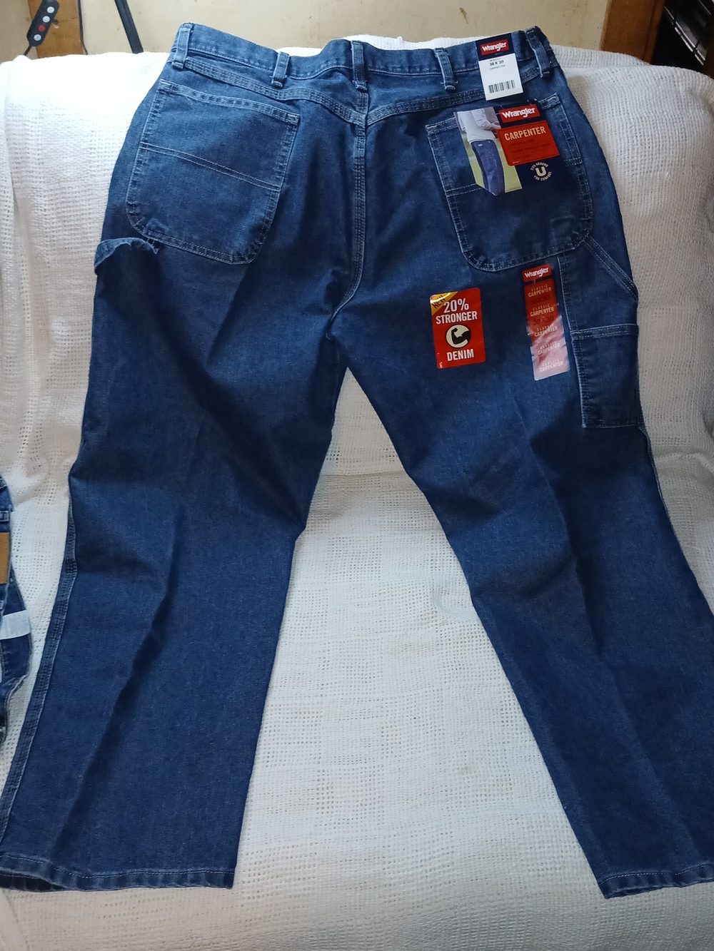 Wrangler Relaxed Carpenter Jeans - Dark Blue Denim